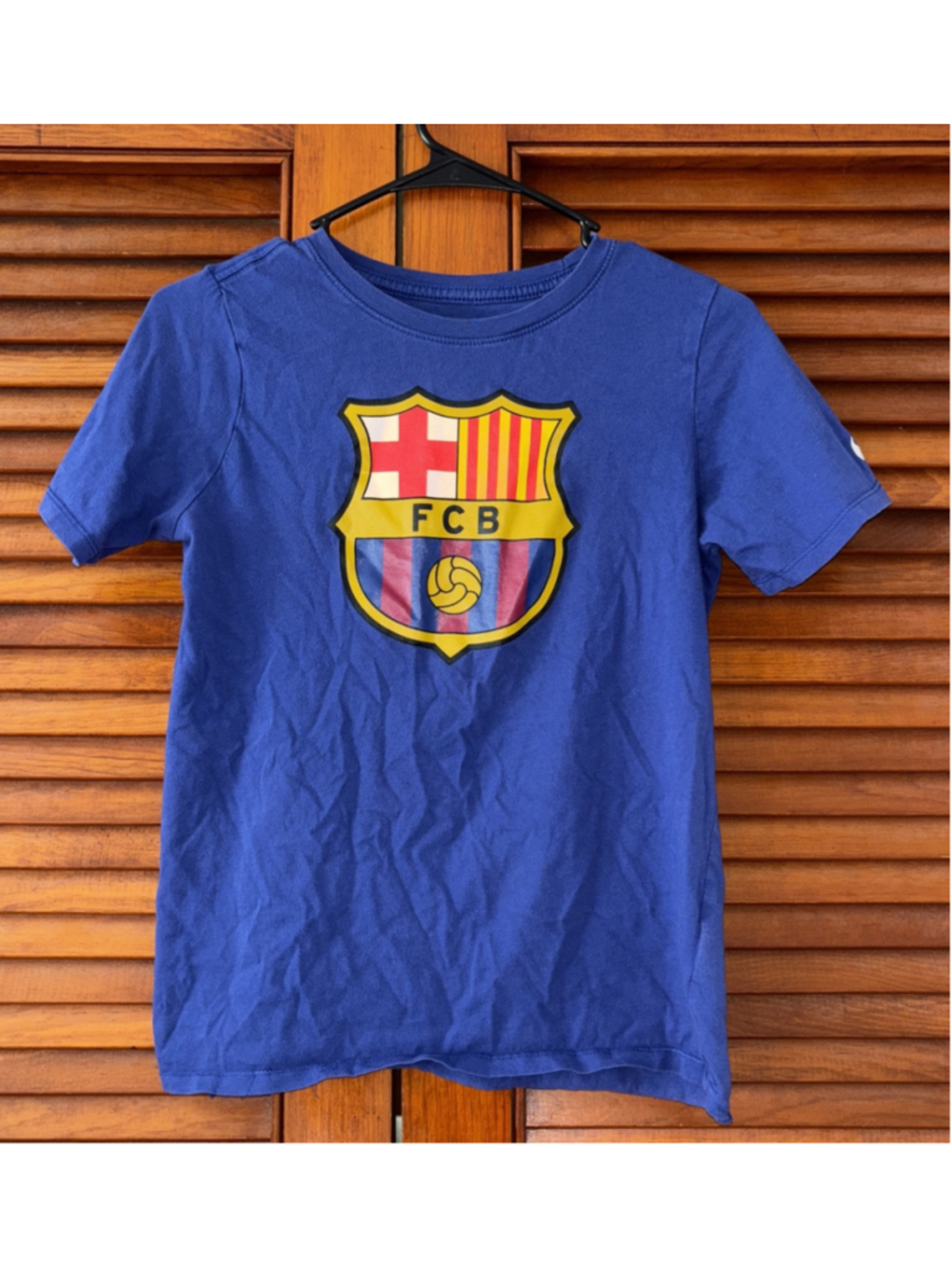 FCB FC Barcelona The Nike Tee T Shirt Size Youth Large L